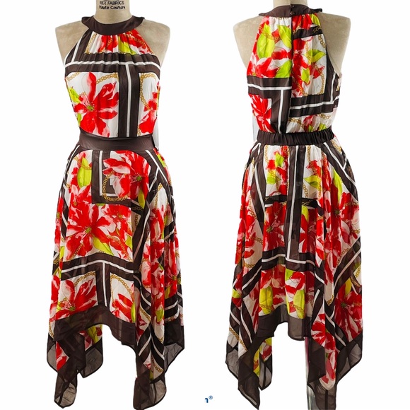 NWT New York & Company Printed Dress - Picture 2 of 8